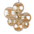 Lampa wisząca ESTERA gwint G9 moc 6 W styl nowoczesny szklany klosz | złoty 5668 TK lighting