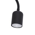 Nowoczesny 2-punktowy kinkiet MAJA BLACK z włącznikiem czarny 2537 TK Lighting