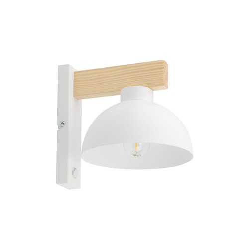 Drewniana lampa ścienna w stylu skandynawskim OSLO gwint E27 4962 TK Lighting