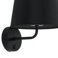 Kinkiet czarny z włącznikiem MAJA BLACK klasyczny design 1884 TK Lighting