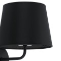 Kinkiet czarny z włącznikiem MAJA BLACK klasyczny design 1884 TK Lighting