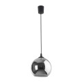 Lampa wisząca VENEZIA gwint E27 moc 15W styl loftowy szklany klosz | czarny 5740 TK lighting