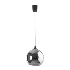 Lampa wisząca VENEZIA gwint E27 moc 15W styl loftowy szklany klosz | czarny 5740 TK lighting