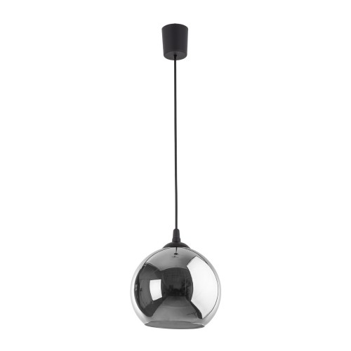 Lampa wisząca VENEZIA gwint E27 moc 15W styl loftowy szklany klosz | czarny 5740 TK lighting