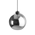 Lampa wisząca VENEZIA gwint E27 moc 15W styl loftowy szklany klosz | czarny 5740 TK lighting