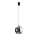 Lampa wisząca VENEZIA gwint E27 moc 15W styl loftowy szklany klosz | czarny 5740 TK lighting