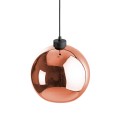 Wisząca lampa VENEZIA z modnym szklanym kloszem w kolorze miedzi do salonu  5741 TK Lighting