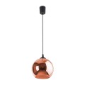 Wisząca lampa VENEZIA z modnym szklanym kloszem w kolorze miedzi do salonu  5741 TK Lighting
