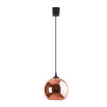 Wisząca lampa VENEZIA z modnym szklanym kloszem w kolorze miedzi do salonu  5741 TK Lighting