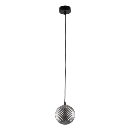 Lampa wisząca ELENA gwint G9 moc 6 W styl nowoczesny szklany klosz | czarny 5745 TK lighting