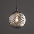 Lampa wisząca ELENA gwint G9 moc 6 W styl nowoczesny szklany klosz | czarny 5745 TK lighting