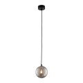 Lampa wisząca ELENA gwint G9 moc 6 W styl nowoczesny szklany klosz | czarny 5745 TK lighting
