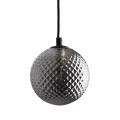 Lampa wisząca ELENA gwint G9 moc 6 W styl nowoczesny szklany klosz | czarny 5745 TK lighting