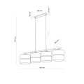 NICOL LAMPA WISZĄCA 4 4802 TK Lighting