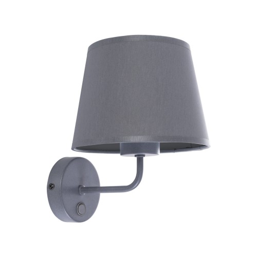 Lampa ścienna z włącznikiem MAJA GRAY nowoczesne oświetlenie 1880 TK Lighting