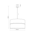 Lampa wisząca sufitowa NICOL 3-punktowa nad stół 4798 TK Lighting
