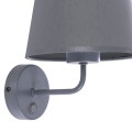 Lampa ścienna z włącznikiem MAJA GRAY nowoczesne oświetlenie 1880 TK Lighting