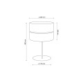 Lampka nocna stołowa w stylu skandynawskim NICOL salon 5124 TK Lighting