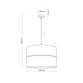 Lampa wisząca sufitowa 1-punktowa w stylu skandynawskim 4799 TK Lighting