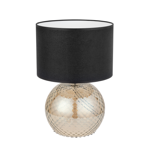 Lampka nocna BRISTOL gwint E27 moc 15W styl nowoczesny klosz tkanina | bursztynowy 5448 TK lighting