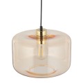 Lampa wisząca ze szklanym bursztynowym kloszem do eleganckich wnętrz ALMA 4900 TK Lighting