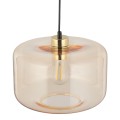 Lampa wisząca ze szklanym bursztynowym kloszem do eleganckich wnętrz ALMA 4900 TK Lighting