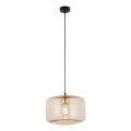 Lampa wisząca ze szklanym bursztynowym kloszem do eleganckich wnętrz ALMA 4900 TK Lighting