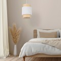 Elegancka, wąska lampa wisząca z abażurem do jadalni BOHO 1xE27 5652 TK Lighting