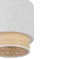Elegancka, wąska lampa wisząca z abażurem do jadalni BOHO 1xE27 5652 TK Lighting
