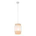 Elegancka, wąska lampa wisząca z abażurem do jadalni BOHO 1xE27 5652 TK Lighting