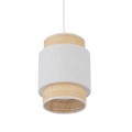 Elegancka, wąska lampa wisząca z abażurem do jadalni BOHO 1xE27 5652 TK Lighting