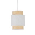 Elegancka, wąska lampa wisząca z abażurem do jadalni BOHO 1xE27 5652 TK Lighting