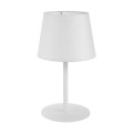 Lampka nocna MAJA gwint E27 moc 15W styl klasyczny klosz tkanina | biały 2935 TK lighting