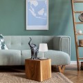 Lampka nocna MAJA gwint E27 moc 15W styl klasyczny klosz tkanina | biały 2935 TK lighting