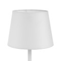 Lampka nocna MAJA gwint E27 moc 15W styl klasyczny klosz tkanina | biały 2935 TK lighting