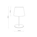 Lampka nocna MAJA gwint E27 moc 15W styl klasyczny klosz tkanina | biały 2935 TK lighting