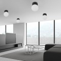Lampa sufitowa MINI gwint G9 moc 6 W styl nowoczesny szklany klosz | czarny 5613 TK lighting