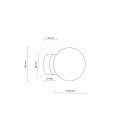 Lampa sufitowa MINI gwint G9 moc 6 W styl nowoczesny szklany klosz | czarny 5613 TK lighting