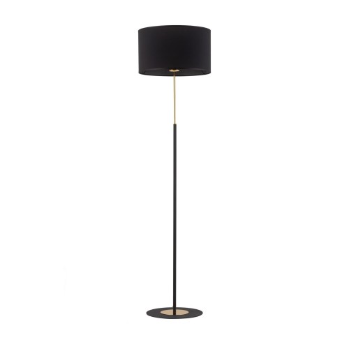 Lampa podłogowa LORD do salonu czarny abażur sznurkowy włącznik 5153 TK Lighting