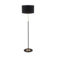 Lampa podłogowa LORD do salonu czarny abażur sznurkowy włącznik 5153 TK Lighting