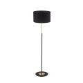 Lampa podłogowa LORD do salonu czarny abażur sznurkowy włącznik 5153 TK Lighting