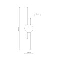 Lampa ścienna czarna LED 1200lm 3000K JAVA nowoczesny design 1367 TK Lighting