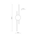 JAVA BLACK WOOD KINKIET 2 1369 TK Lighting