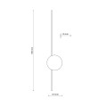 Kinkiet ścienny LED czarny JAVA 1441 TK Lighting