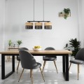Lampa wisząca z trzema abażurami w stylu eko z serii NICOL 4801 TK Lighting