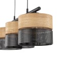 Lampa wisząca z trzema abażurami w stylu eko z serii NICOL 4801 TK Lighting
