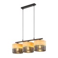 Lampa wisząca z trzema abażurami w stylu eko z serii NICOL 4801 TK Lighting