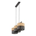 Lampa wisząca z trzema abażurami w stylu eko z serii NICOL 4801 TK Lighting