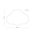 Kinkiet chmurka biały CLOUD do pokoju dziecka podświetlany 2xG9 4964 TK Lighting