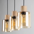 Lampa wisząca ORSON gwint E27 moc 15W styl nowoczesny szklany klosz | czarny 4568 TK lighting